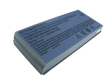 Усиленная аккумуляторная батарея для ноутбука Dell Y4367 Latitude D810 11.1V Grey 7200mAh OEM - фото 3