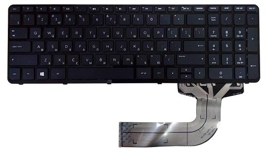 Клавиатура для ноутбука HP Pavilion (17-F, 15-P) Black, (Black Frame) RU - фото 7