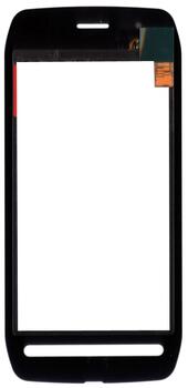 Тачскрин (Сенсорное стекло) для смартфона Nokia 603 черный - фото 2