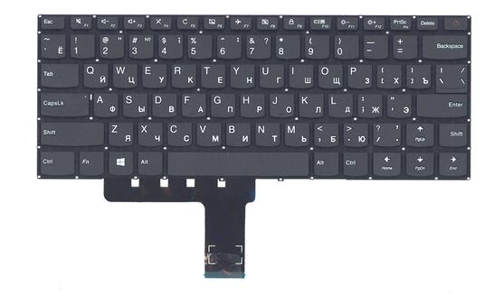 Клавиатура для ноутбука Lenovo IdeaPad (110-14IBR) Black, (No Frame), RU - фото 2