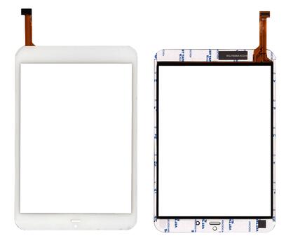 Тачскрин (Сенсорное стекло) для планшета F-WGJ78051-V1 белый для NETPAL A8P mini RoverPad Air 7.85 3G, 198mm x 132mm