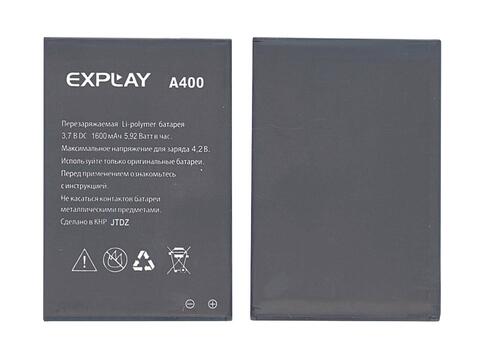 Аккумуляторная батарея для смартфона Explay A400 3.7V Black 1600mAh 5.92Wh Аккумуляторная батарея для смартфона Explay A400 3.7V Black 1600mAh 5.92Wh