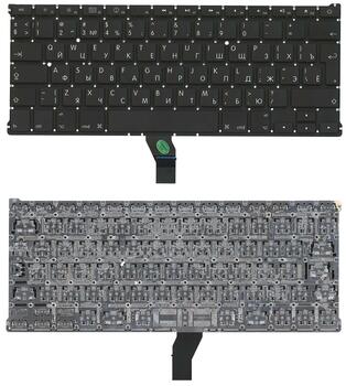 Клавиатура для ноутбука Apple MacBook Air 2010+ (A1369) (2012, 2013, 2014, 2015 года), Black, (No Frame), RU (вертикальный энтер) Клавиатура для ноутбука Apple MacBook Air 2010+ (A1369) (2012, 2013, 2014, 2015 года), Black, (No Frame), RU (вертикальный энтер)