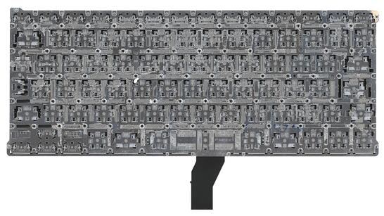 Клавиатура для ноутбука Apple MacBook Air 2010+ (A1369) (2012, 2013, 2014, 2015 года), Black, (No Frame), RU (вертикальный энтер) Клавиатура для ноутбука Apple MacBook Air 2010+ (A1369) (2012, 2013, 2014, 2015 года), Black, (No Frame), RU (вертикальный энтер) - фото 3