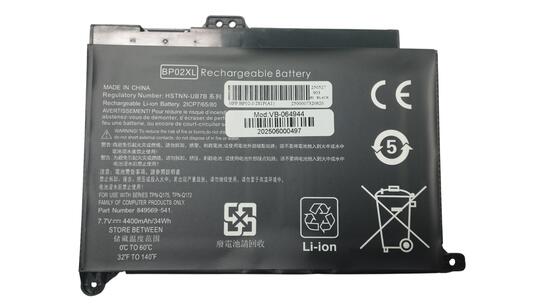 Аккумуляторная батарея для ноутбука HP BP02XL Pavilion 15 7.7V Black 4400mAh OEM - фото 6