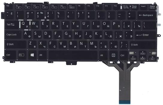 Клавиатура для ноутбука Sony (SVP13) Black, (No Frame) RU - фото 2