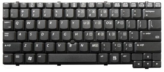 Клавиатура для ноутбука HP Compaq NC4000, NC4010 с указателем (Point Stick), Black, RU - фото 2