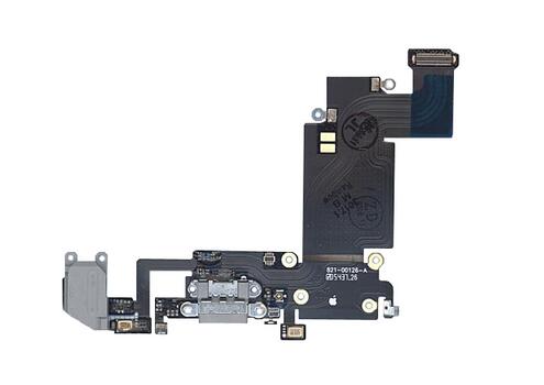Шлейф разъема питания с аудио-разъемом для Apple iPhone 6S Plus серый Шлейф разъема питания с аудио-разъемом для Apple iPhone 6S Plus серый