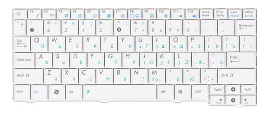 Клавиатура для ноутбука Asus EEE PC (MK90H) White, RU Клавиатура для ноутбука Asus EEE PC (MK90H) White, RU - фото 2