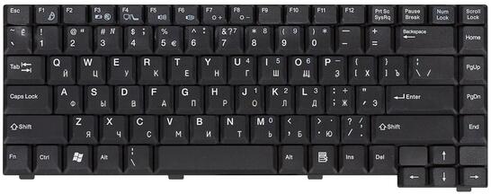Клавиатура для ноутбука Fujitsu Amilo (A1667, A3667, L6825, D6830, D7830, D6820, M3438) Black, RU - фото 2