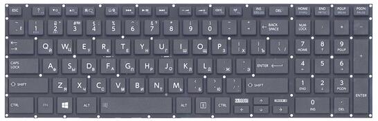 Клавиатура для Toshiba Satellite (C50, C50D, C50T, C55, C55D, C55T, C70, C70D, C75, C75D) Black, (No Frame) RU Клавиатура для Toshiba Satellite (C50, C50D, C50T, C55, C55D, C55T, C70, C70D, C75, C75D) Black, (No Frame) RU - фото 2