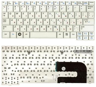 Клавиатура для ноутбука Samsung (NC10, N110, N130) White, RU - фото 6