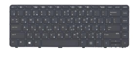 Клавиатура для HP ProBook (430 G3, 440 G3, 430 G4, 440 G4, 445 G3) Black, (Black Frame), RU - фото 7