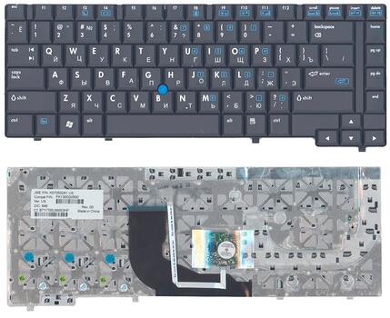 Клавиатура для ноутбука HP Compaq (NC6400) с указателем (Point Stick) Black, RU