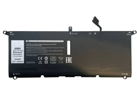 Аккумуляторная батарея для ноутбука Dell 0H754V XPS 13 9370 7.6V Black 6500mAh OEM