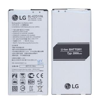 Аккумуляторная батарея для смартфона LG BL-42D1FA F770S 3.85V Black 2800mAh 10.78Wh Аккумуляторная батарея для смартфона LG BL-42D1FA F770S 3.85V Black 2800mAh 10.78Wh