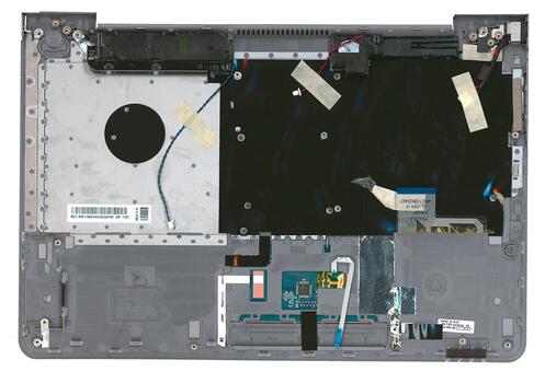 Клавиатура для ноутбука Samsung (535U4C) Black, (Gray TopCase), RU - фото 2