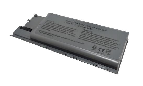 Аккумуляторная батарея для ноутбука Dell PC764 Latitude D620 11.1V Grey 5200mAh OEM - фото 7