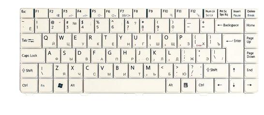 Клавиатура для Sony Vaio (VGN-C) White, RU Клавиатура для Sony Vaio (VGN-C) White, RU - фото 2