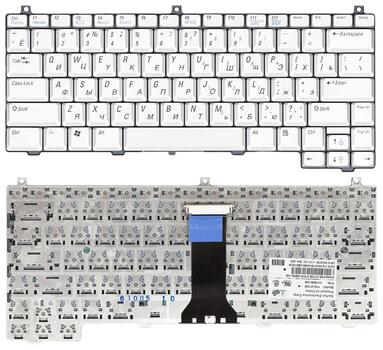 Клавиатура для ноутбука Dell XPS (M1210) Silver, RU