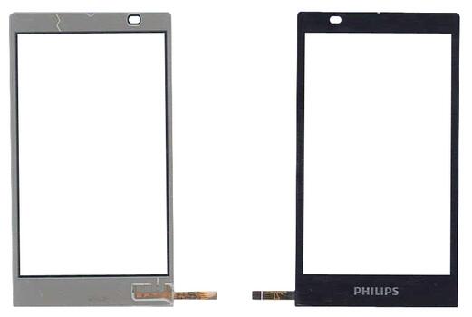 Тачскрин (Сенсорное стекло) для смартфона Philips Xenium X809 черный