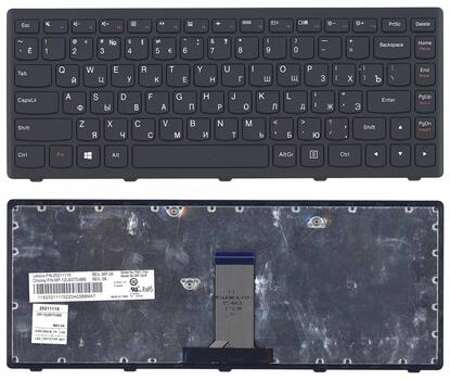 Клавиатура для ноутбука Lenovo IdeaPad (FLex 14) Black, (Black Frame), RU