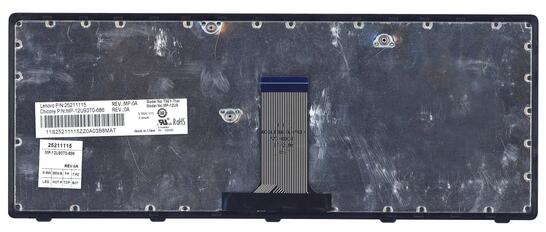 Клавиатура для ноутбука Lenovo IdeaPad (FLex 14) Black, (Black Frame), RU - фото 3