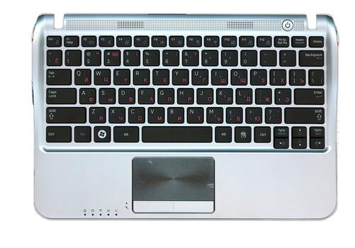 Клавиатура для ноутбука Samsung (NF310) Black, (Silver TopCase), RU Клавиатура для ноутбука Samsung (NF310) Black, (Silver TopCase), RU