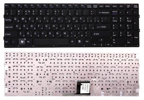Клавиатура для ноутбука Sony Vaio (VPC-EС) Black, (No Frame) RU Клавиатура для ноутбука Sony Vaio (VPC-EС) Black, (No Frame) RU