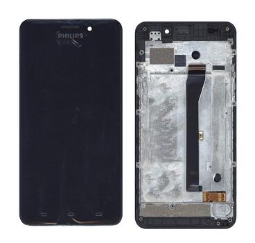 Матрица с тачскрином (модуль) для Philips Xenium V526 LTE черный Матрица с тачскрином (модуль) для Philips Xenium V526 LTE черный