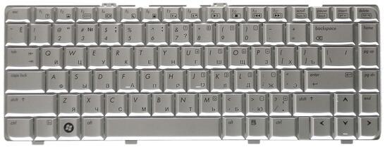 Клавиатура для ноутбука HP Pavilion (DV6000) Silver, RU - фото 2