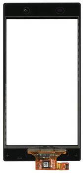 Тачскрин (Сенсорное стекло) для смартфона Sony Xperia Z1 C6902 черный - фото 2