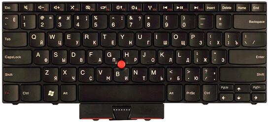 Клавиатура для ноутбука Lenovo ThinkPad Edge (14, 15, E40, E50) с указателем (Point Stick) Black, RU - фото 2