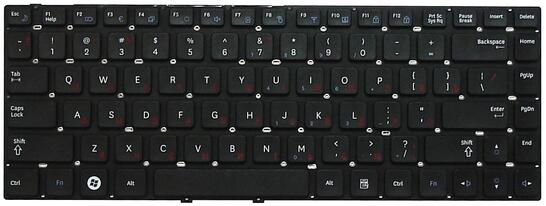 Клавиатура для ноутбука Samsung (Q330) Black, (No Frame), RU - фото 2