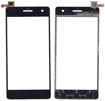 Тачскрин (Сенсорное стекло) для смартфона Micromax Canvas Knight A350 черный