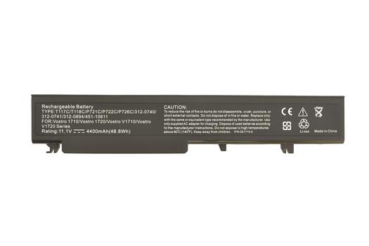 Аккумуляторная батарея для ноутбука Dell T118C Vostro 1710 11.1V Black 4400mAh OEM Аккумуляторная батарея для ноутбука Dell T118C Vostro 1710 11.1V Black 4400mAh OEM