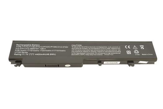 Аккумуляторная батарея для ноутбука Dell T118C Vostro 1710 11.1V Black 4400mAh OEM Аккумуляторная батарея для ноутбука Dell T118C Vostro 1710 11.1V Black 4400mAh OEM - фото 4