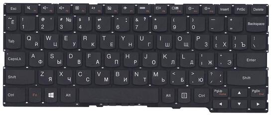 Клавиатура для ноутбука Lenovo IdeaPad (Yoga 2-11) Black, (No Frame), RU - фото 7