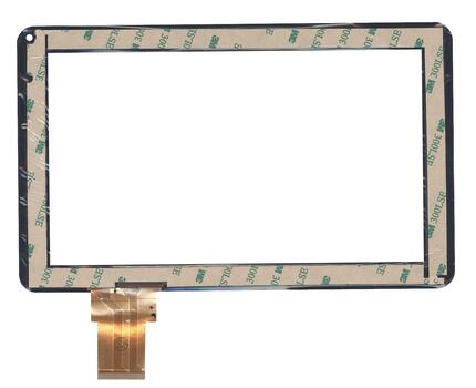 Сенсорное стекло (тачскрин) XC-PG0900-04 FPC черное, 50-Pin