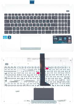 Клавиатура для ноутбука Asus X501A Black, (White TopCase), RU Клавиатура для ноутбука Asus X501A Black, (White TopCase), RU