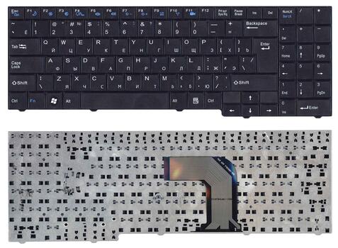 Клавиатура для ноутбука DNS (MB50) Black, (No Frame) RU