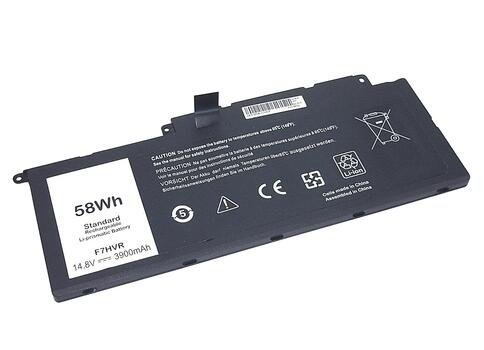 Аккумуляторная батарея для ноутбука Dell F7HVR Inspiron 15-7537 14.8V Black 3900mAh OEM - фото 6