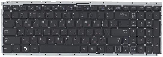 Клавиатура для ноутбука Samsung (RC510, RV511, RV513, RV520) с частью корпуса (Corps), Black, (No Frame), RU - фото 2