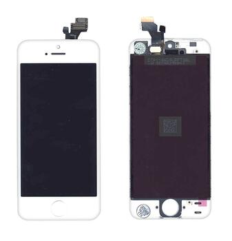 Матрица с тачскрином (модуль) для Apple iPhone 5 белый Матрица с тачскрином (модуль) для Apple iPhone 5 белый