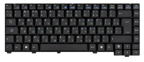 Клавиатура для ноутбука Asus EEE PC (A6R A6 A6M A6Rp A6T A6TC) Black, RU (вертикальный энтер) - фото 2