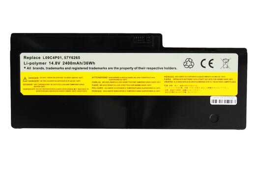 Аккумуляторная батарея для ноутбука Lenovo-IBM L09C4P01 IdeaPad U350 14.8V Black 2400mAh OEM