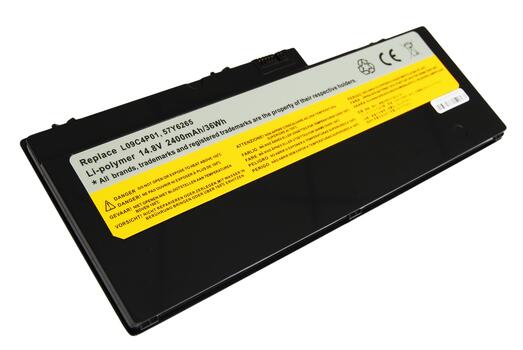 Аккумуляторная батарея для ноутбука Lenovo-IBM L09C4P01 IdeaPad U350 14.8V Black 2400mAh OEM - фото 2
