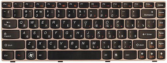 Клавиатура для ноутбука Lenovo IdeaPad (Z470, G470Ah, G470GH, Z370) Black, (Gray Frame), RU Клавиатура для ноутбука Lenovo IdeaPad (Z470, G470Ah, G470GH, Z370) Black, (Gray Frame), RU - фото 2