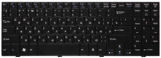 Клавиатура для ноутбука LG (A510) Black, RU - фото 2