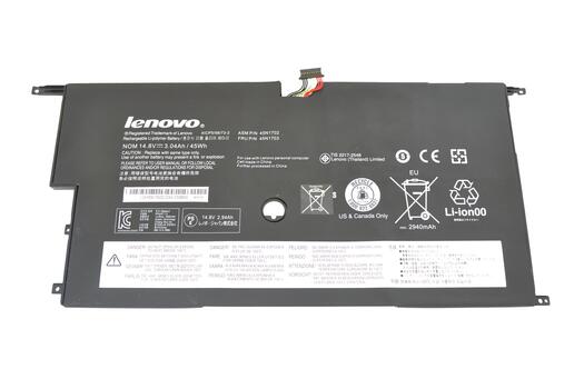 Аккумуляторная батарея для ноутбука Lenovo-IBM 45N1702 ThinkPad X1 Carbon 20A7 14.8V Black 2940mAh Orig - фото 4